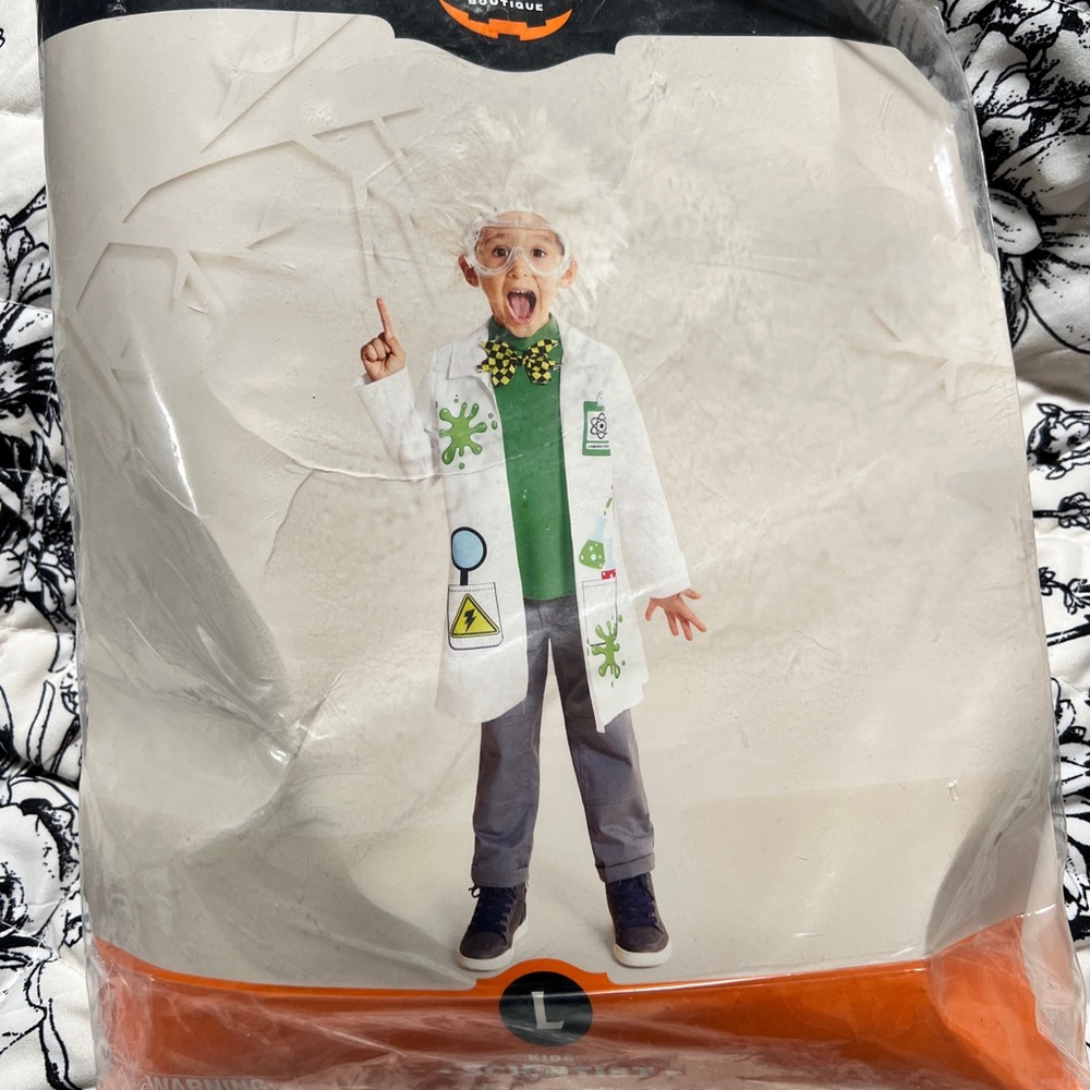 Mad Scientist Kids Costume - White and Green